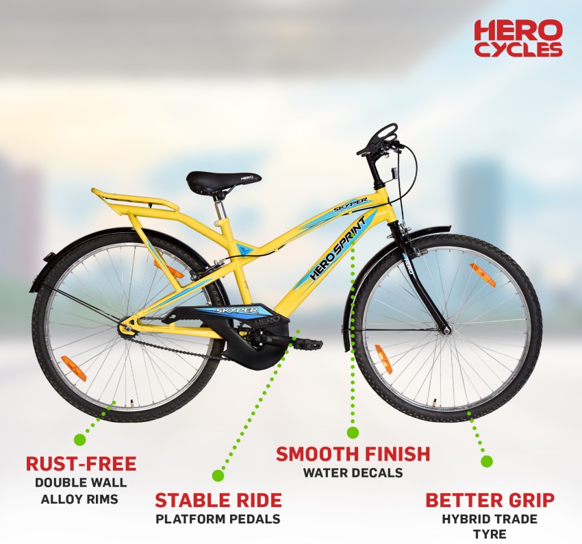 HERO Skyper 26 T Mountain Hardtail Cycle Price in India Buy HERO