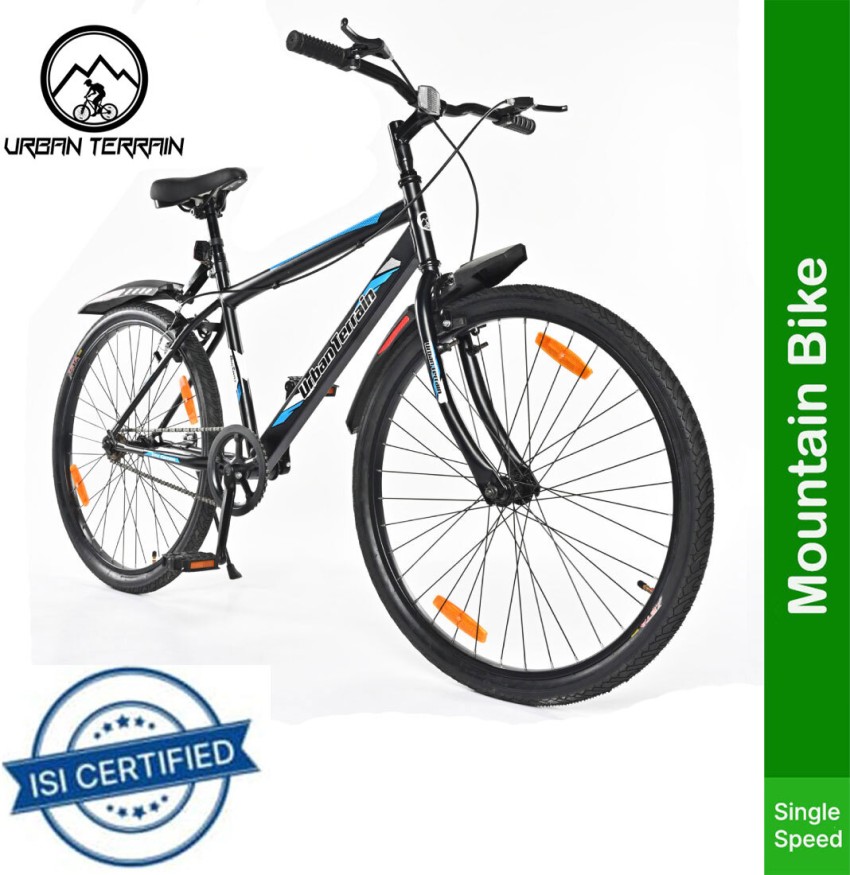 Urban Terrain Bigshot26 Blue Mountain Bike with Cycling Event Ride Tracking App 26 T Road Cycle