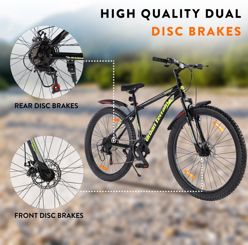 Urban Terrain Galaxy Max Geared High Performance MTB Cycles For Men With Dual Disc Brake 27.5 T Road Cycle Price in India Buy Urban Terrain Galaxy Max Geared High Performance MTB