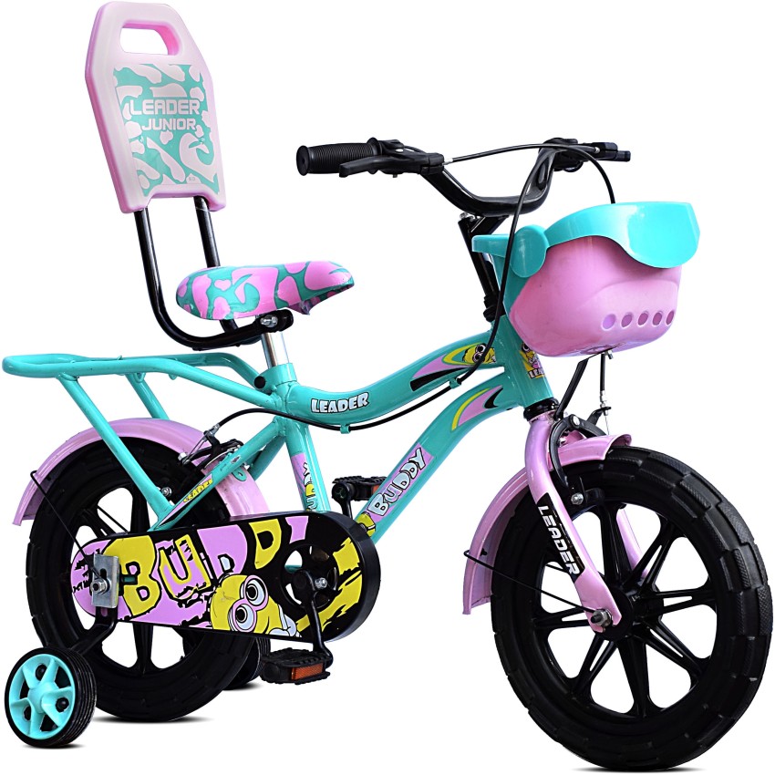 LEADER BUDDY KIDS WITH TRAINING WHEELS SEMI ASSEMBLED AGE GROUP 2 5 YEARS 14 T Road Cycle