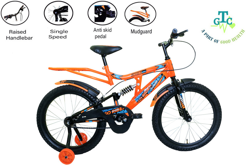 chesvikabikes Go Rider Suspension 20T orange 85 assembled roadster cycle 20 T Road Cycle Price in India Buy chesvikabikes Go Rider Suspension 20T orange 85 assembled roadster cycle 20 T Road Cycle onl...