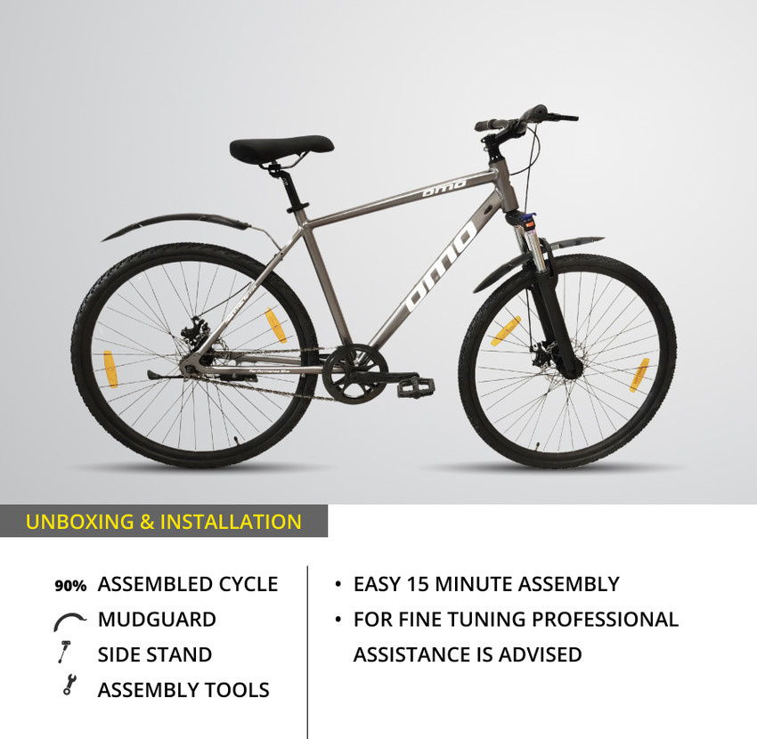 OMO Ladakh Lite 1s Alloy Frame Suspension 700C T Hybrid Cycle City Bike