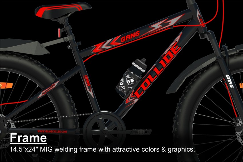 GANG COLLIDE Front Suspension Dual Disc Brake 24 T Mountain Cycle