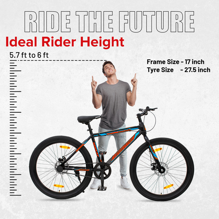 Geekay Hashtag 27.5T Single Speed Cycle with Dual disc Brakes Black Red 27.5 T Hybrid Cycle City Bike Price in India Buy Geekay Hashtag 27.5T Single Speed Cycle with Dual disc Brakes