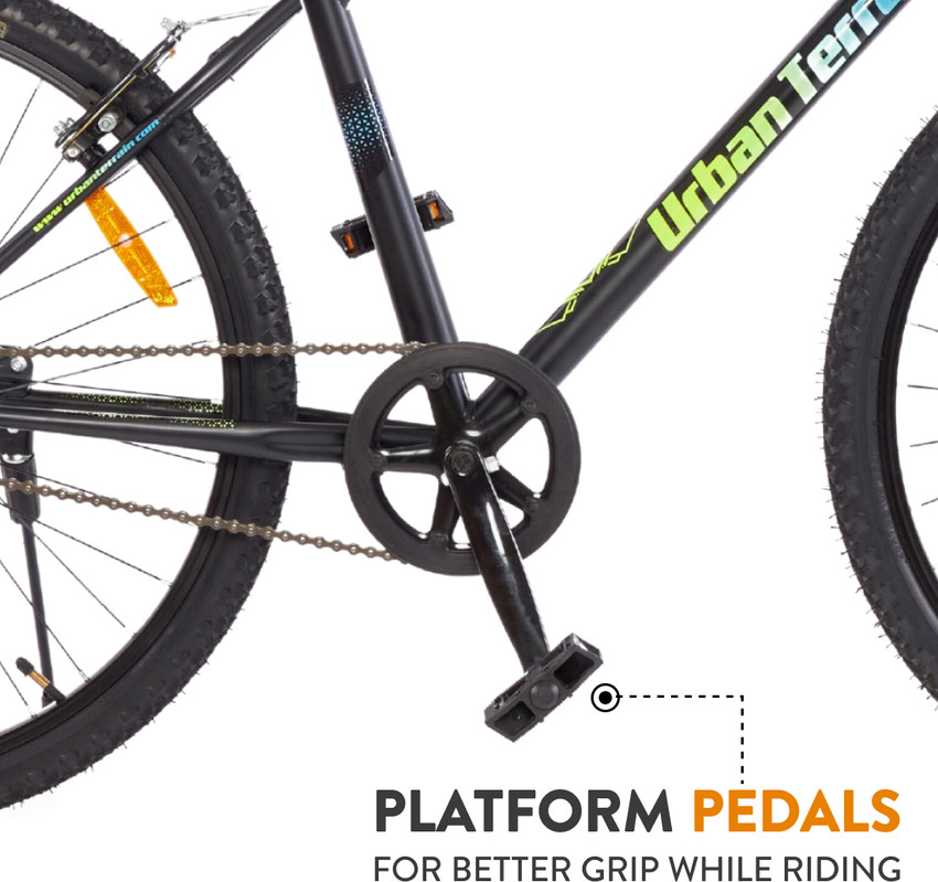 Riding mountain shop bike in city