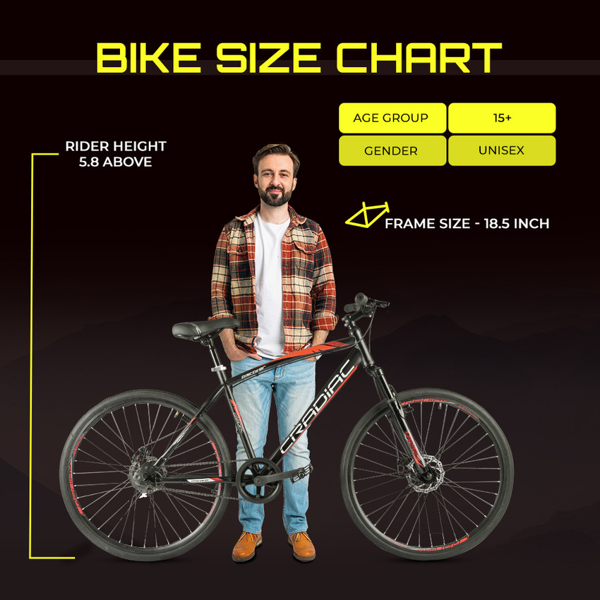 cardiac 700c hybrid bicycle