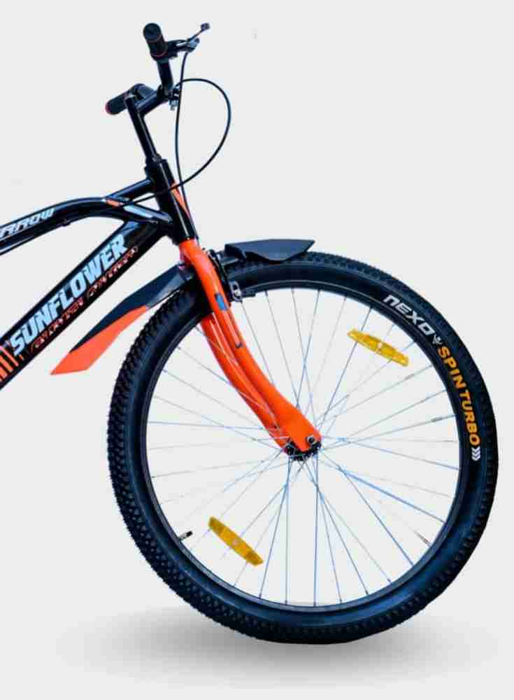 Sunflower ARROW 26T wIth IN Built Carrier MTB Bike Cycle for Boys City Hardtail 26 T Road Cycle Price in India Buy Sunflower ARROW 26T wIth IN Built Carrier MTB Bike Cycle for