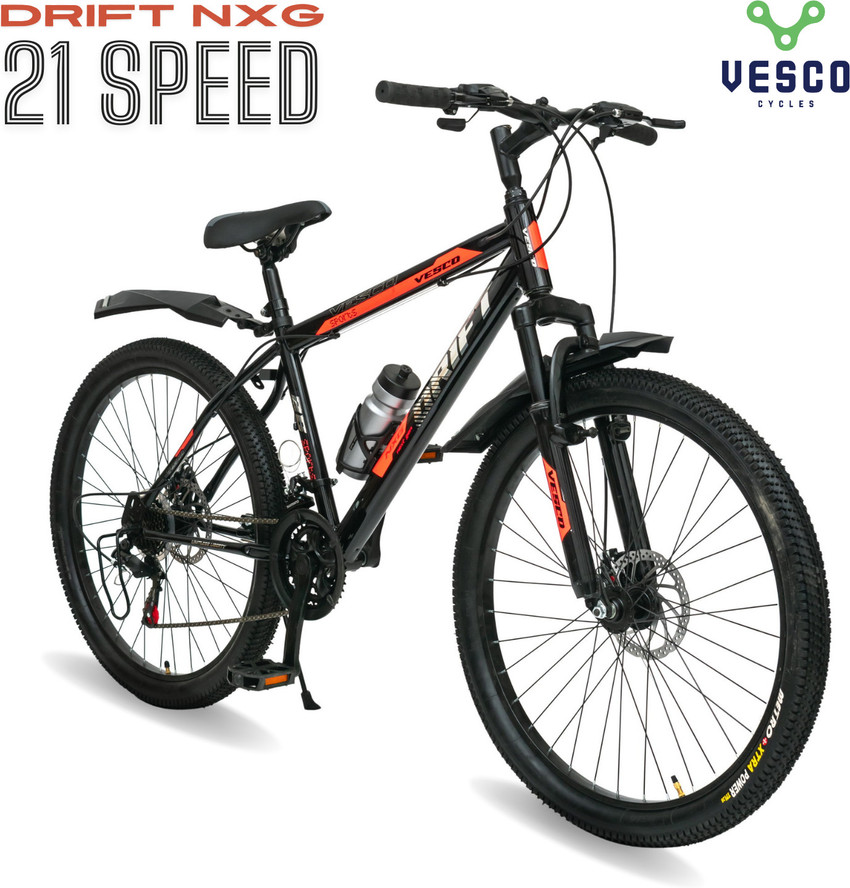 VESCO Drift NXG 26T MTB with Gear for Adults 26 T Mountain Cycle Price in India Buy VESCO Drift NXG 26T MTB with Gear for Adults 26 T Mountain Cycle online