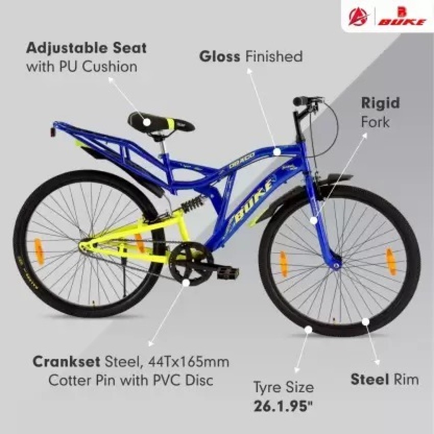 Buke Draco MTB 18.5Inch Steel Frame 26 T Road Cycle Price in