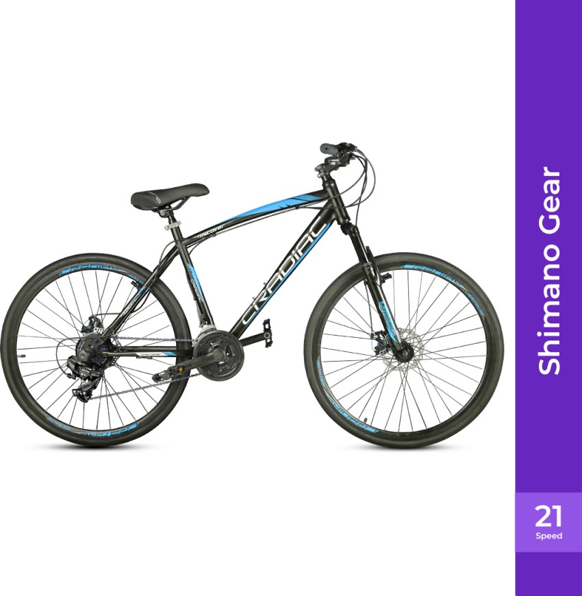 CRADIAC DISCOVER PRO 21 SHIMANO GEAR BLUE 700C T Hybrid Cycle City