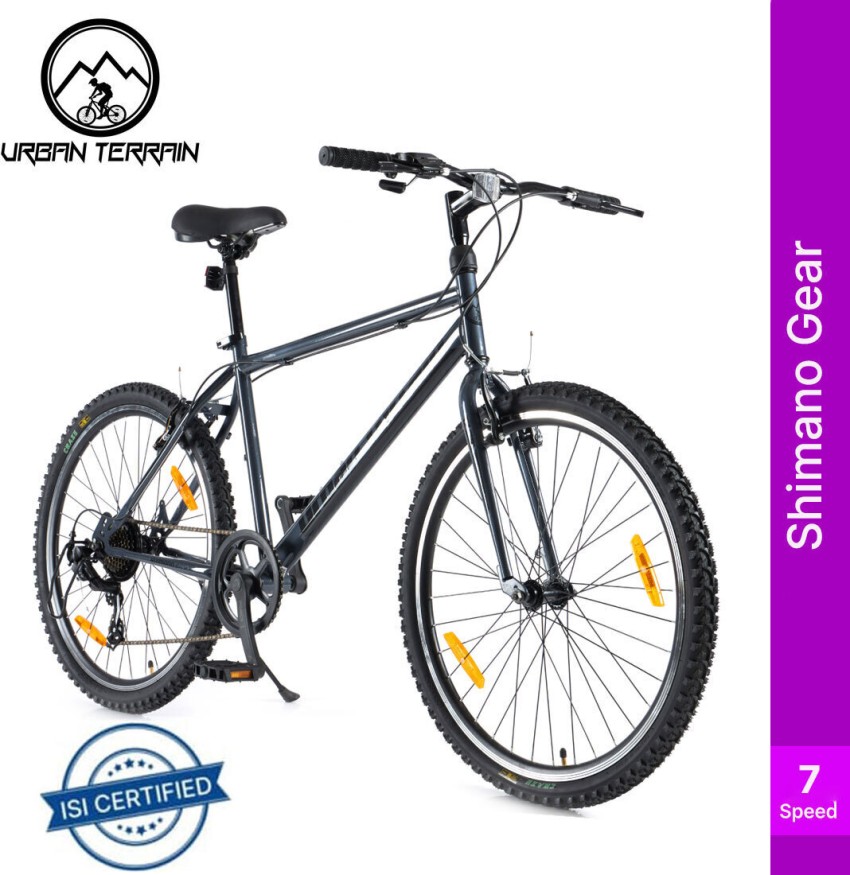 Urban Terrain UT777 Steel MTB 7 Speed With Shimano Geared and Ride Tracking App 26 T Road Cycle Price in India Buy Urban Terrain UT777 Steel MTB 7 Speed With Shimano