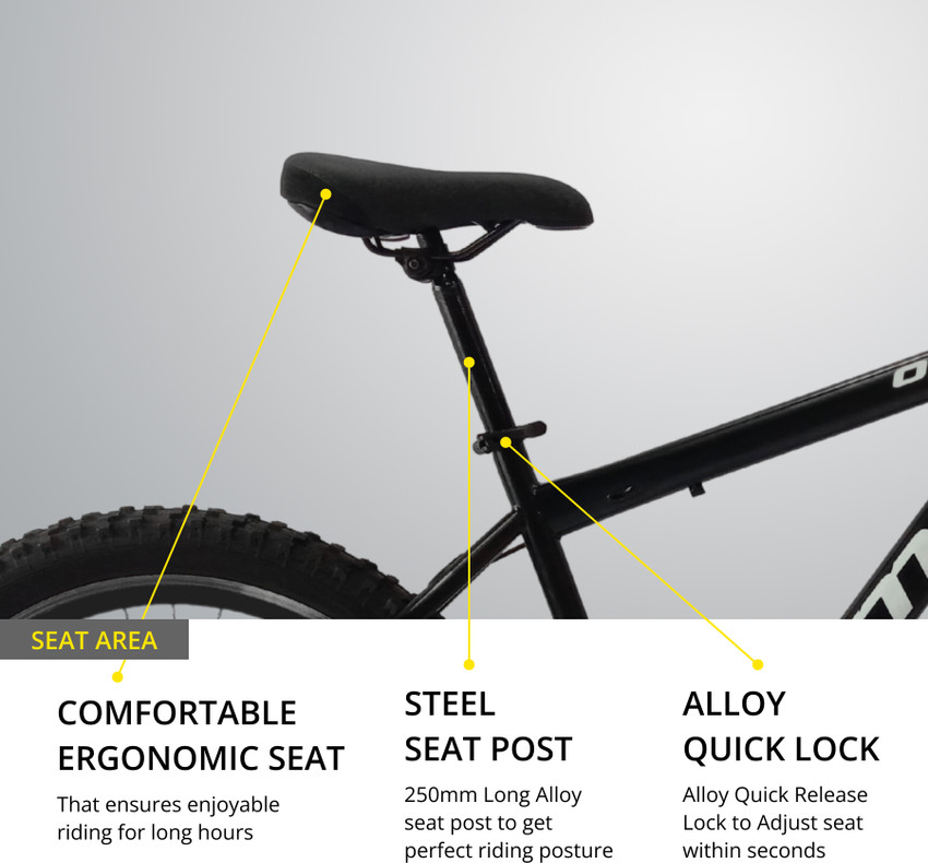 Gear cycle with shop back seat