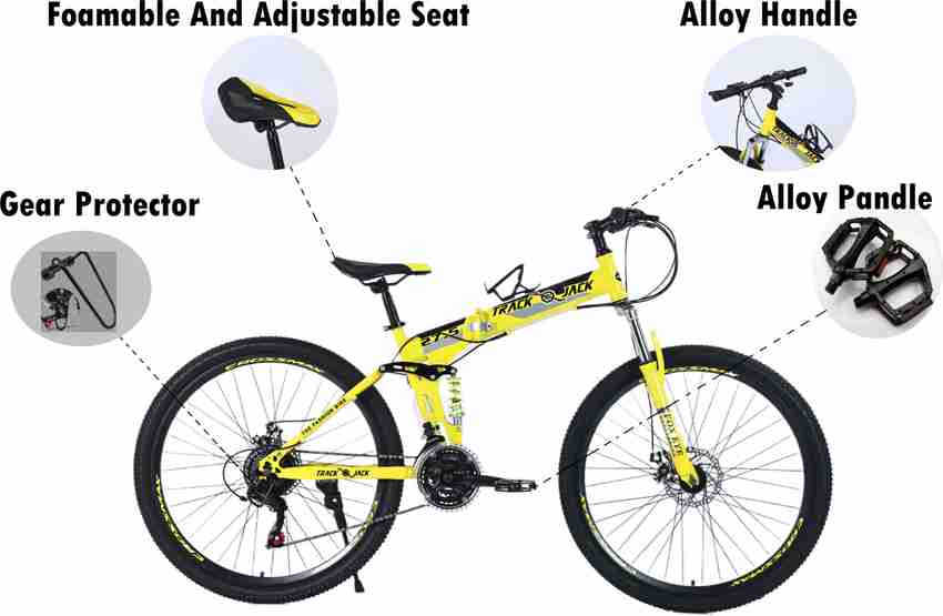 Track Jack Foldable Cycle 17 Frame MTB Cycle Bike with Disc