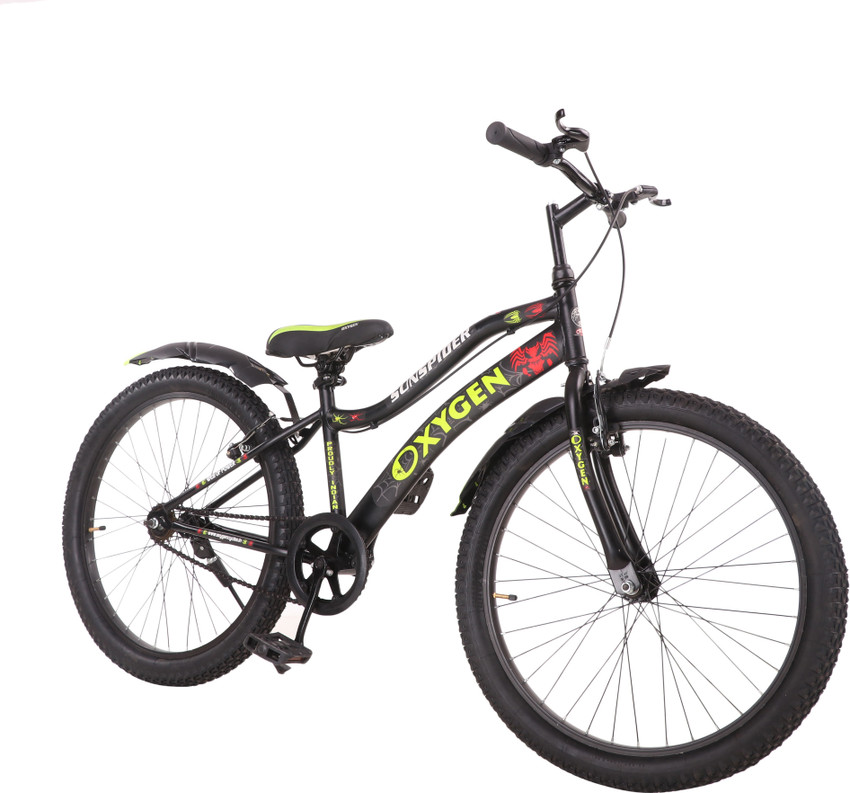 Oxygen 24T BlackSport Mountain Bike Single Speed Bicycle 24 T Road