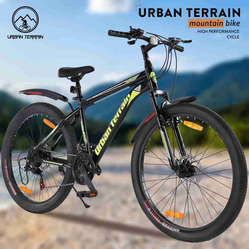 Urban Terrain Galaxy Ultra High Performance MTB Geared Cycles For Men With Dual Disc Brake 26 T Road Cycle Price in India Buy Urban Terrain Galaxy Ultra High Performance MTB Geared