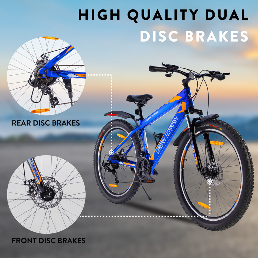Urban Terrain Mountain Bike Shimano Geared Cycles for Men with Dual Disc Brake MTB UT1001 27.5 T Road Cycle Price in India Buy Urban Terrain Mountain Bike Shimano Geared Cycles for