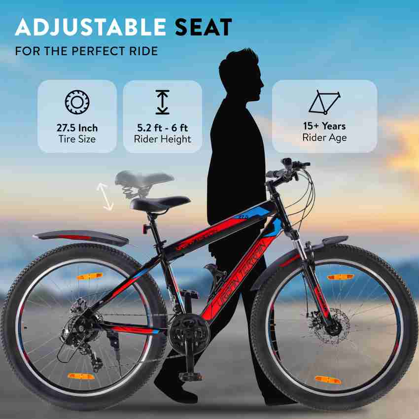 Urban Terrain Mountain Bike Shimano Geared Cycles for Men with Dual Disc Brake MTB UT2000 27.5 T Road Cycle Price in India Buy Urban Terrain Mountain Bike Shimano Geared Cycles for