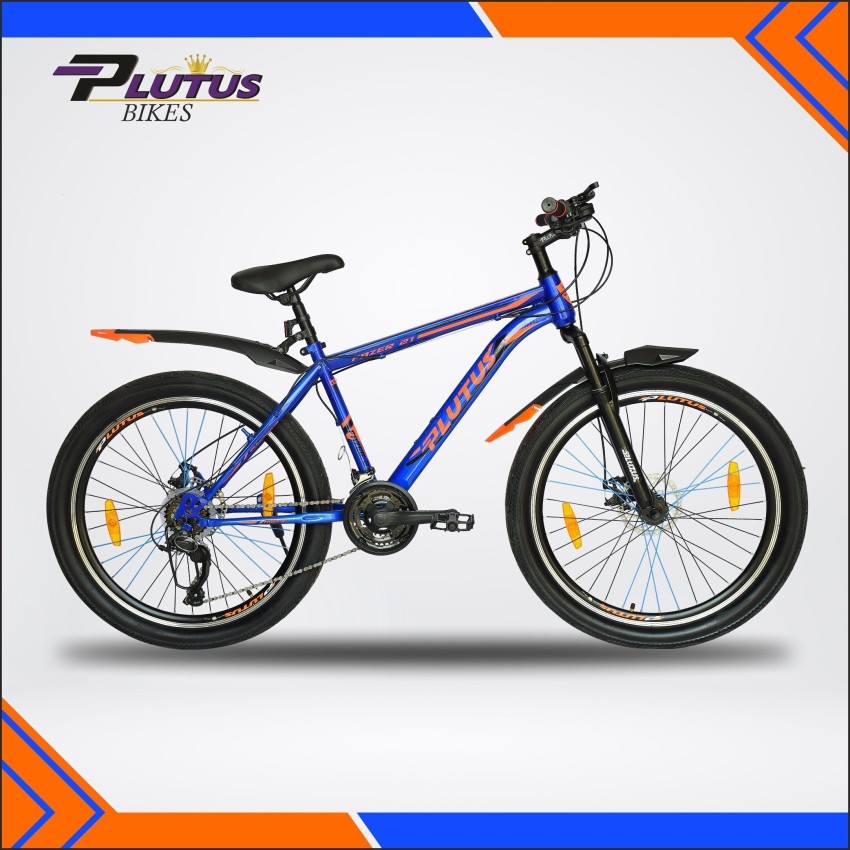 PLUTUS Fazer MTB Cycle Age 12 with Dual Disc Brake Multi Speed Blue 26 T Mountain Cycle Price in India Buy PLUTUS Fazer MTB Cycle Age 12 with Dual Disc Brake Multi Speed