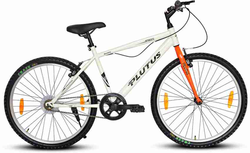 White and orange 2024 bike