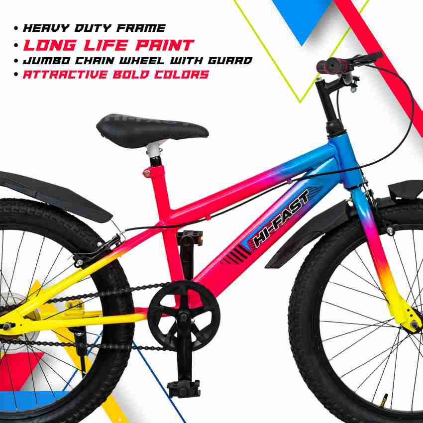Hi Fast Color Punch Sports Cycle For Boys Girls Age 7 To 10
