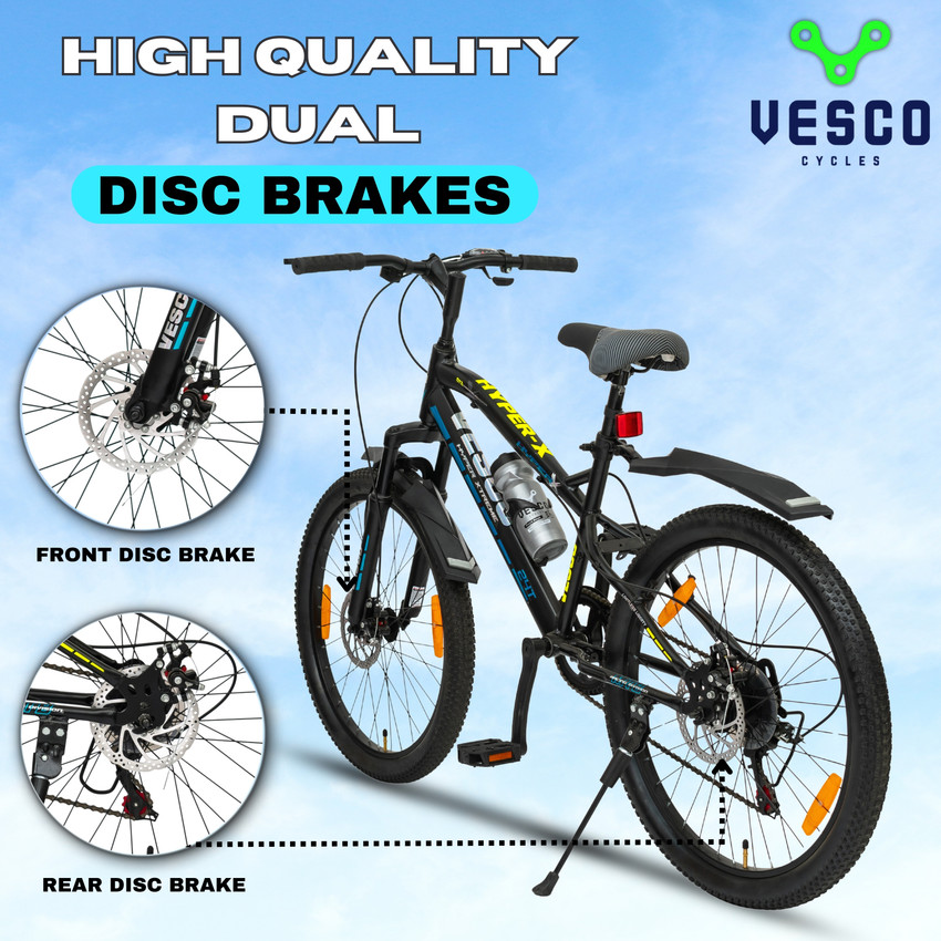 VESCO HYPER X Kids Bicycle 7 Speed Gear for Boys Girls 9 to 13 age 24 T Mountain Cycle Price in India Buy VESCO HYPER X Kids Bicycle 7 Speed Gear for