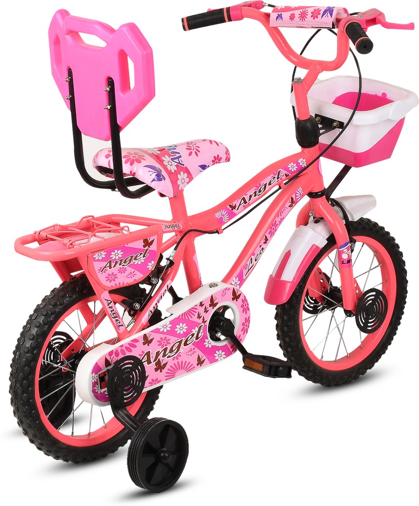 crafto kids 14T ANGEL BICYCLE M RIM NEW BABY PINK COLOUR HEAVY