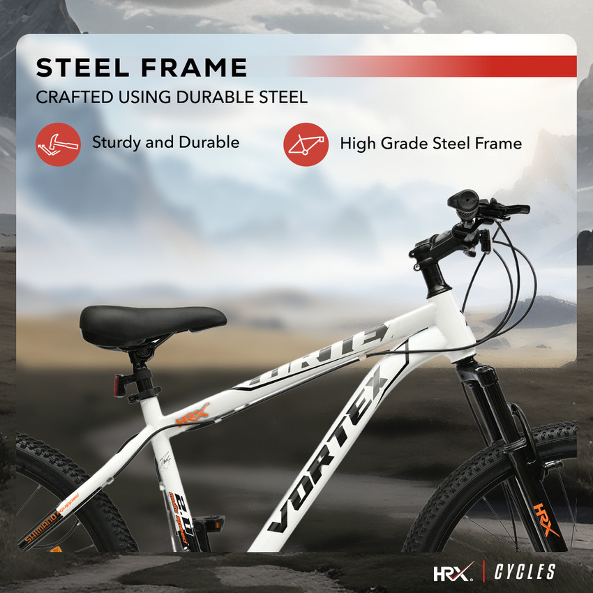 HRX Cycles by Hrithik Roshan VORTEX 26T 21 Speed Steel With Cycling Event 26 T Road Cycle Price in India Buy HRX Cycles by Hrithik Roshan VORTEX 26T 21 Speed Steel