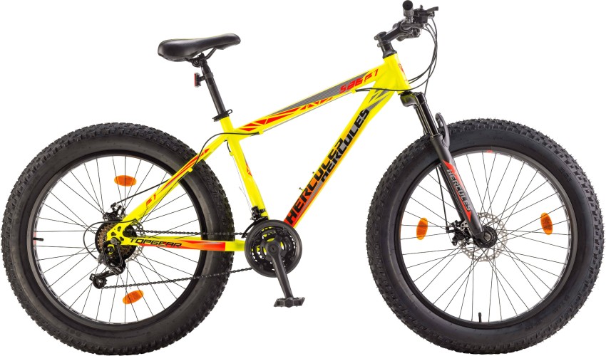 HERCULES TOP GEAR S26 F1 WITH SHIMANO GEAR 26 T Fat Tyre Cycle