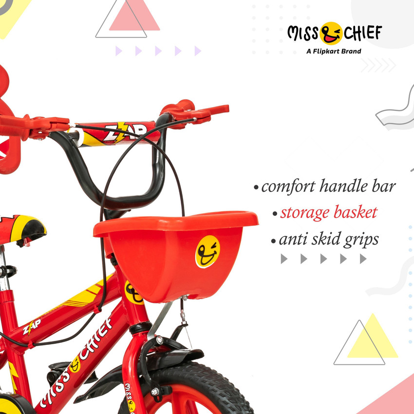 Miss Chief Zap Durable 90 Assembled Kids Bicycle With