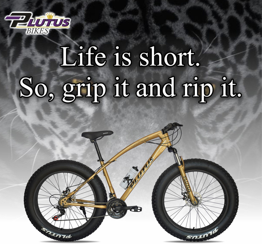 PLUTUS Jaguar Fat Bike for Adults with Dual Disc Brake Fat Tire 26x4 Multi Speed 26 T Fat Tyre Cycle Price in India Buy PLUTUS Jaguar Fat Bike for Adults with Dual