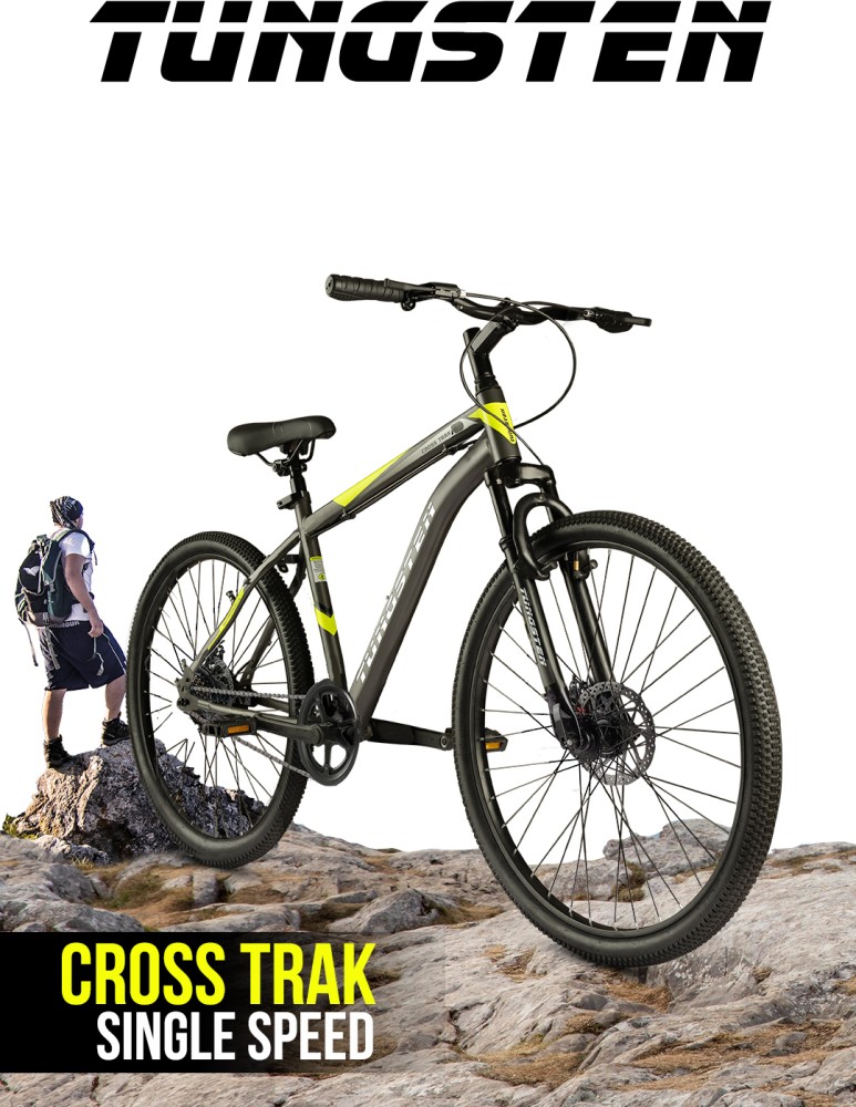 Tungsten CROSS TRAK SINGLE DUAL DISC SUSPENSION FULLY FITTED 26 T Mountain Cycle Price in India Buy Tungsten CROSS TRAK SINGLE DUAL DISC SUSPENSION FULLY