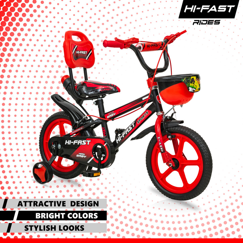 Hi-Fast Sports Cycle For Kids Age 2 to 5 Years Boys \u0026 Girls || 95%  Pre-Assembled || 14 T (inch) Road Cycle Price in India - Buy Hi-Fast Sports  Cycle For Kids