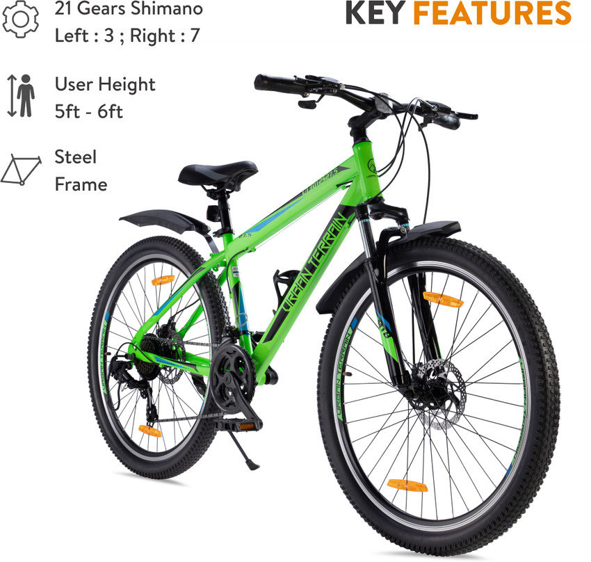 Urban Terrain UT3012S27.5 Steel MTB with 21 Shimano Gear and