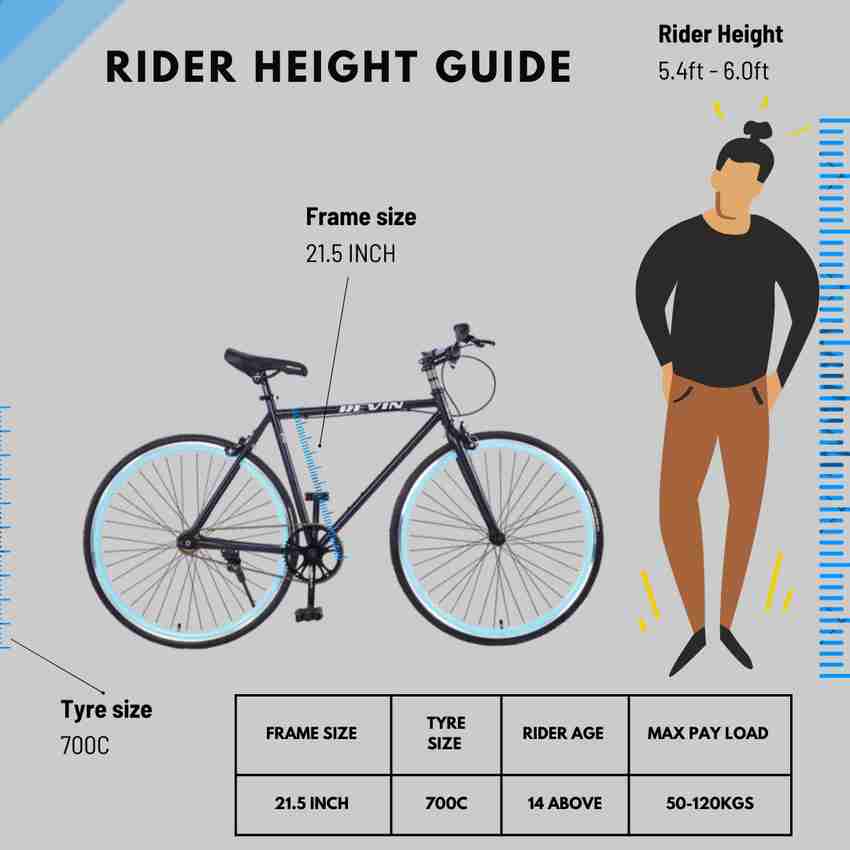 21.5 bike frame height sale