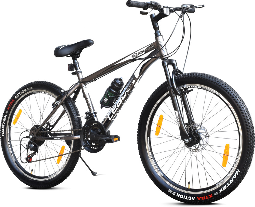 LEADER Gladiator 26tT Multi Speed 21 Speed Cycle with Front and Disc Brake 26 T Hybrid Cycle City Bike Price in India Buy LEADER Gladiator 26tT Multi Speed 21 Speed Cycle with