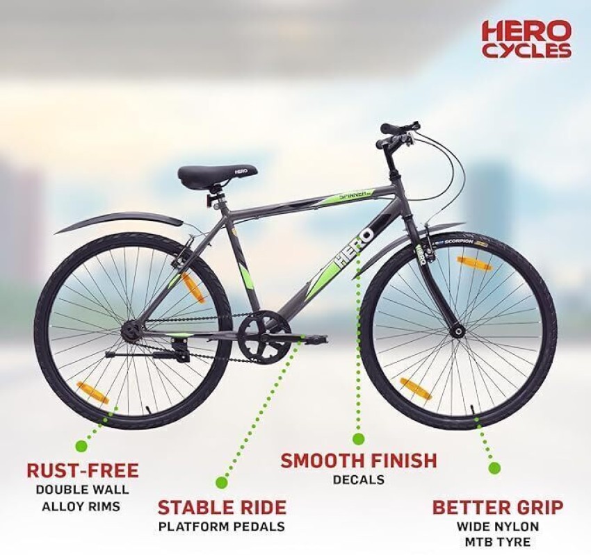 HERO Spinner 2.0 26 T Mountain Cycle Price in India Buy HERO Spinner 2.0 26 T Mountain Cycle online at Flipkart