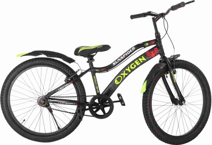 Oxygen 24T BlackSport Mountain Bike Single Speed Bicycle 24 T