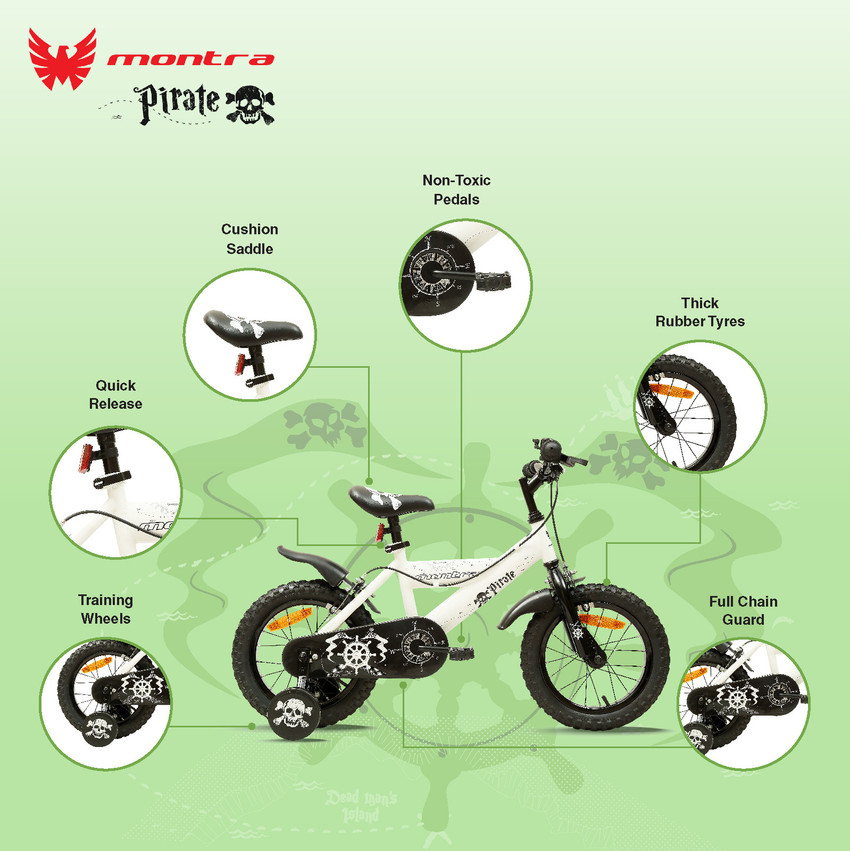 Montra Pirate cycle for 2 to 5 years 14 T Road Cycle Price in India Buy Montra Pirate cycle for 2 to 5 years 14 T Road Cycle online at Flipkart