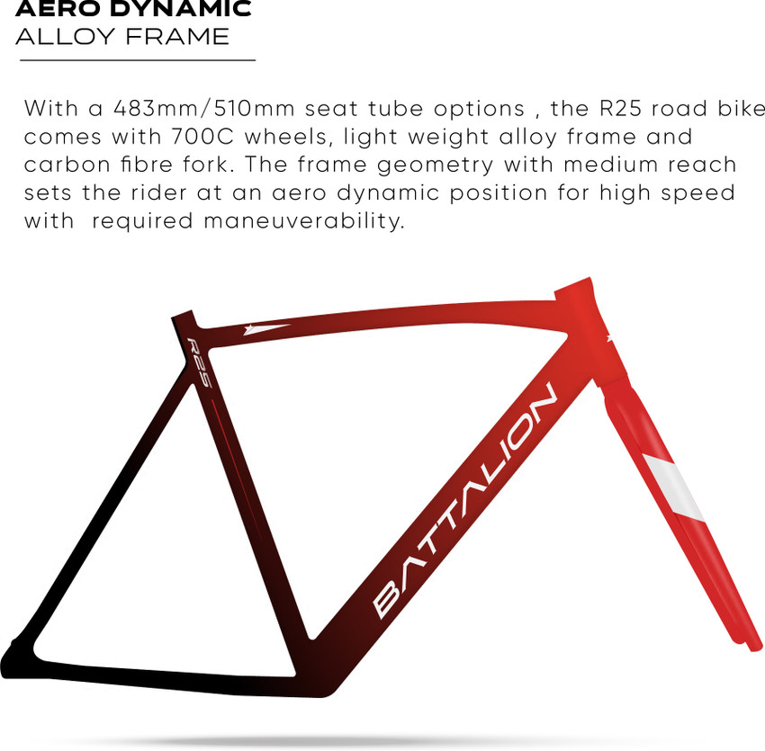 18 bike discount frame size chart