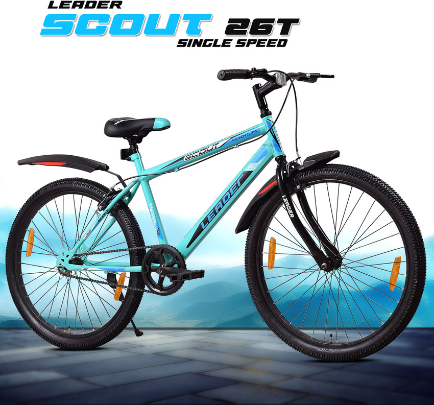 LEADER Scout 26T SEA Blue BLACK for Ride 26 T Mountain Cycle Price in India Buy LEADER Scout 26T SEA Blue BLACK for Ride 26 T Mountain Cycle online at Flipkart