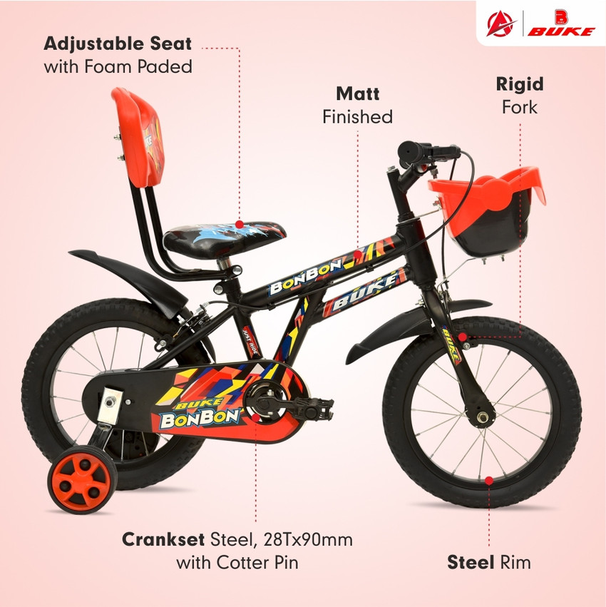 AVON Buke Bonbon14T kids Cycle with Training Wheels for Boys Road Cycle 14 T Road Cycle