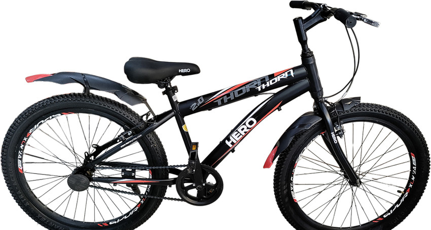 SSRHEERO HERO THORN 24 T V BREAK ALLOY RIMS BLACK RED 20 T Road Cycle Price in India Buy SSRHEERO HERO THORN 24 T V BREAK ALLOY