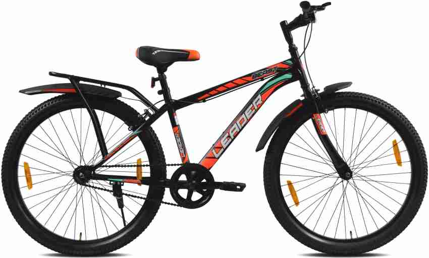 LEADER Beast 26T IBC Premium City Bike Cycle with inbuilt Carrier