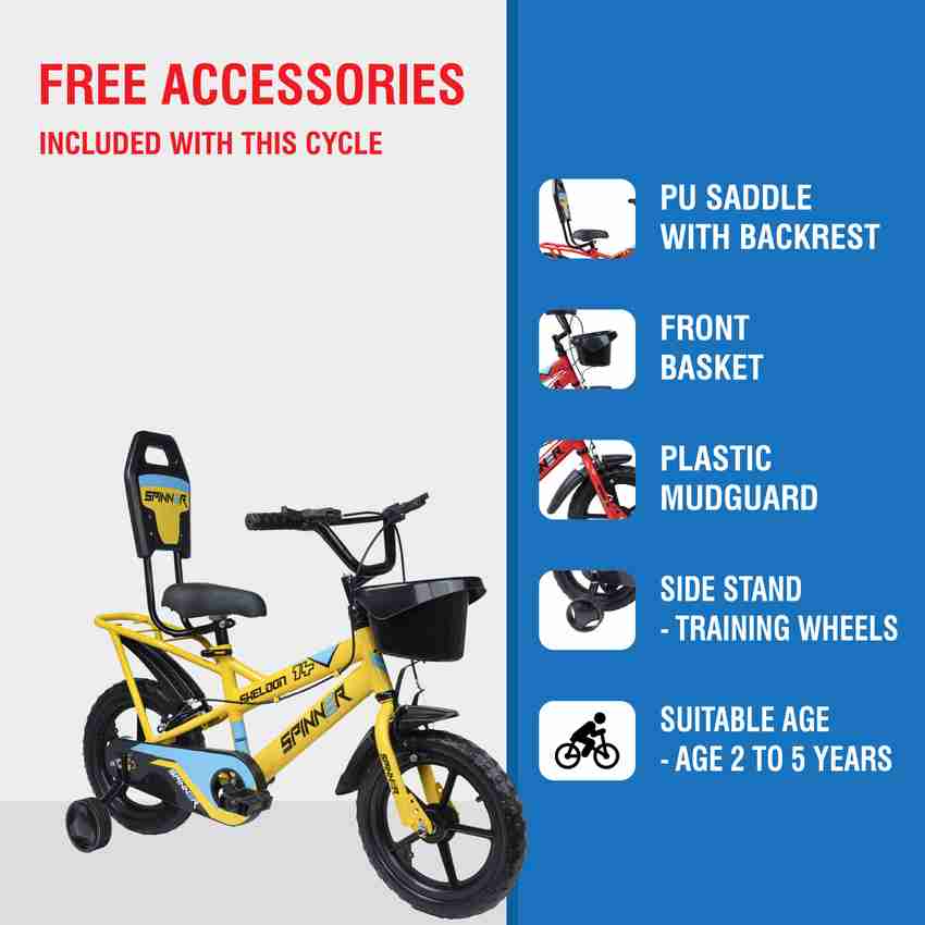 Sheldon Spinner 14T Kids Cycle with Training Wheels for Boys Girls Road Cycle 14 T Road Cycle Price in India Buy Sheldon Spinner 14T Kids Cycle with Training