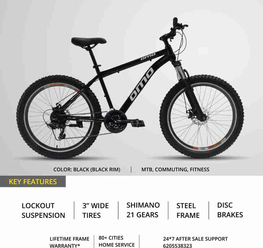 OMO Vagator Semi Fat 21 Speed 26 T Fat Tyre Cycle 26 T