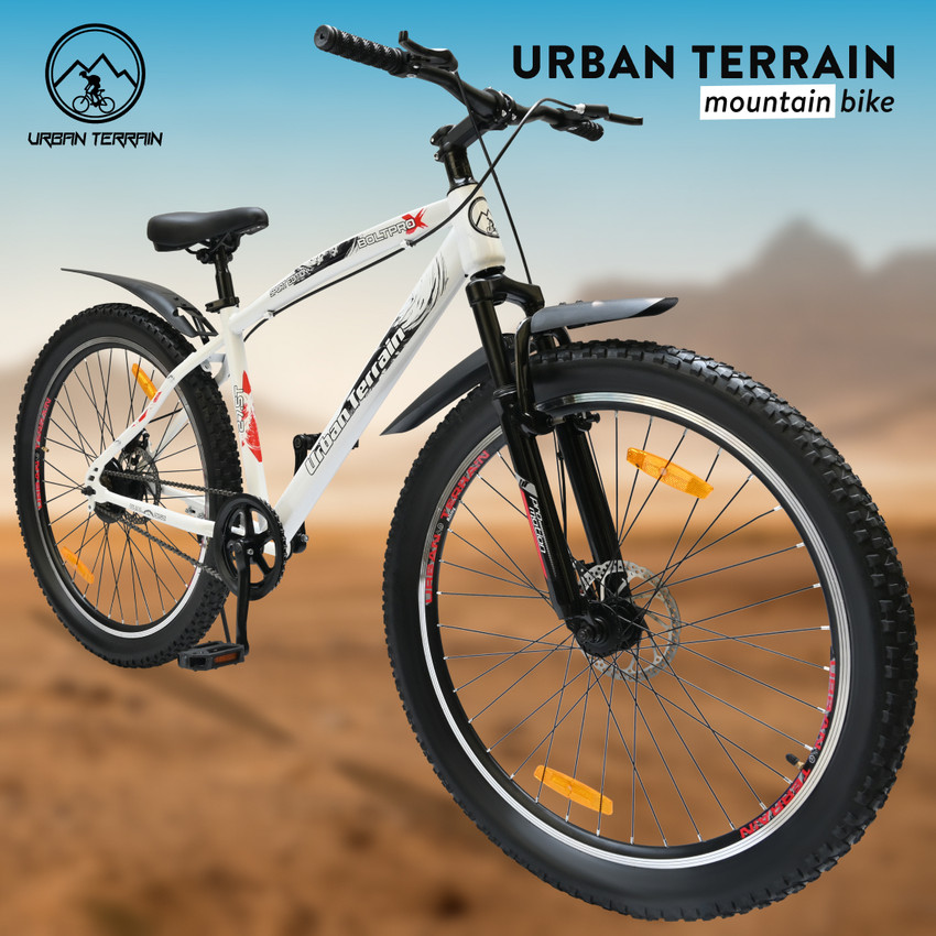 Urban Terrain Bolt Pro Cycles for Men with Steel Frame Dual Disc Brake MTB Bike 27.5 T Road Cycle