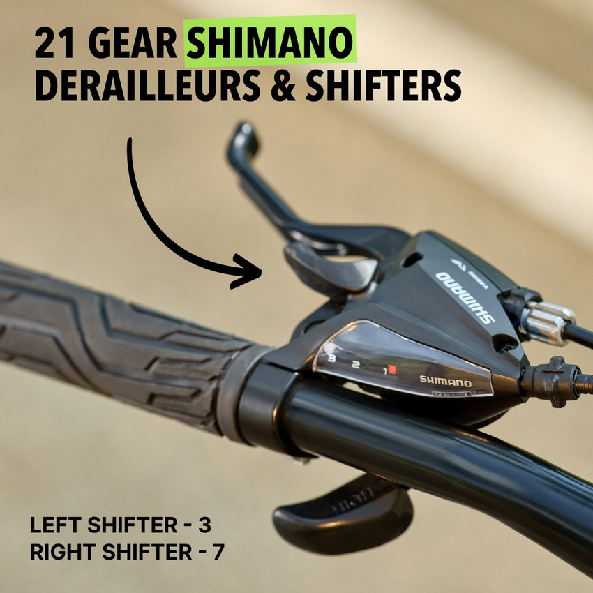 Shimano road shifter sale with mountain derailleur