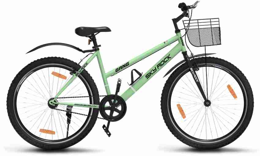 GANG Cycles Skyrock Single Speed Ladies Bike With Basket Disc and