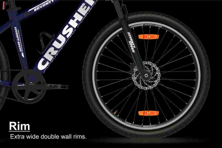 SEVENTY SEVEN CRUSHER Front Suspension Dual Disc Brake 27.5 T  Mountain/Hardtail Cycle Price in India - Buy SEVENTY SEVEN CRUSHER Front  Suspension Dual Disc Brake 27.5 T Mountain/Hardtail Cycle online at  Flipkart.com