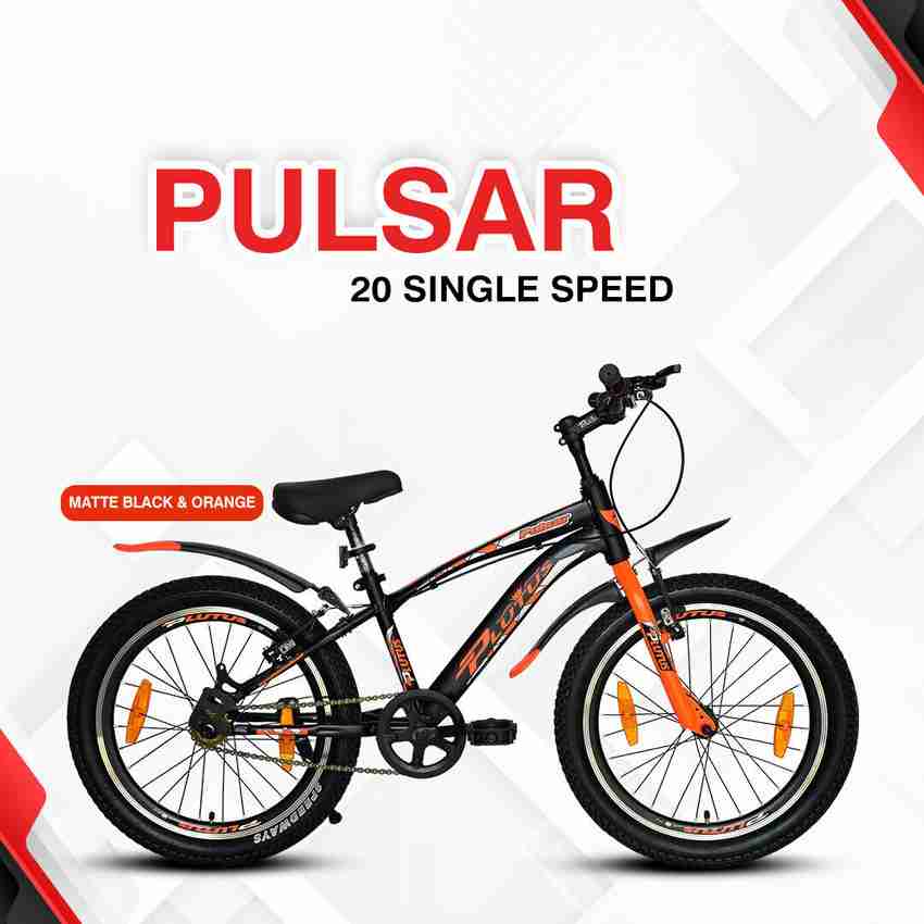 PLUTUS Pulsar Cycle for Kids Power Brake Single Speed Orange 20 T Mountain Cycle Price in India Buy PLUTUS Pulsar Cycle for Kids Power Brake Single Speed Orange 20 T Mountain